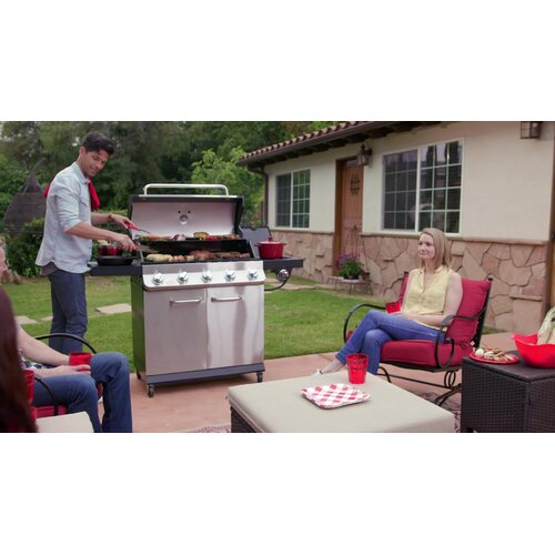 Dyna Glo Premier Dyna Glo Burner Free Standing Btu Gas Grill With Side Burner And